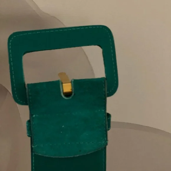 Vintage 80’s Green Suede Belt - Picture 7 of 10